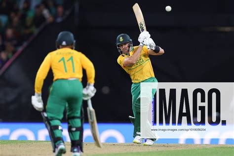 Aiden Markram Of South Africa Plays A Shot During The Icc Mens T20