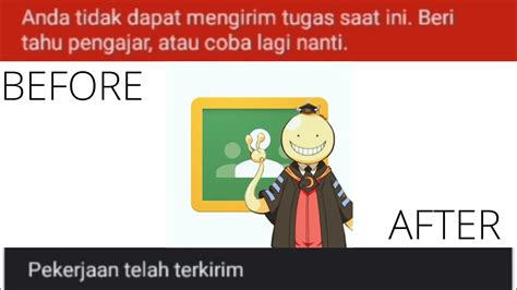 Cara Mengatasi Tidak Bisa Mengirim Tugas Ke Google Classroom Youtube