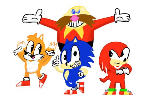 The classic team, Classic sonic by maddosshmillore on Newgrounds