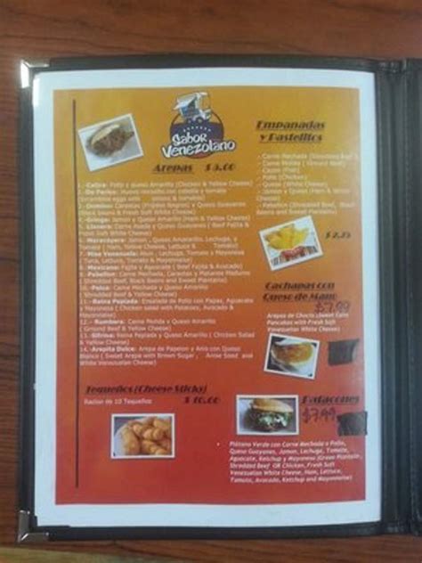 Online Menu of Sabor Venezolano Restaurante, Katy, TX