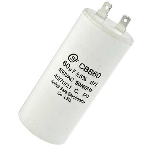 CBB60 60uF 450V (SAIFU) Конденсатор пусковой купить в России по цене ...