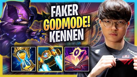 FAKER LITERALLY GOD MODE WITH KENNEN T1 Faker Plays Kennen TOP Vs