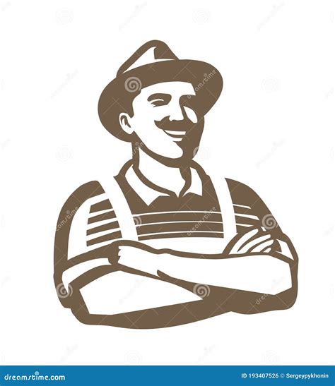 Farming Farm Cartoon Character Vector Elements On White