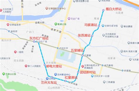 兰州地铁线路图最新（含规划线路） 兰州本地宝