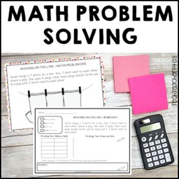 Math Problem Solving Activities by Tech Teacher Pto3 | TpT