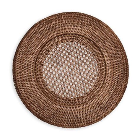 Buy Entertaining With Caspari Inch Rattan Charger Count Online At