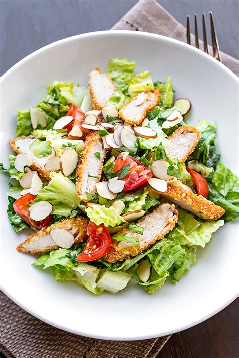 Crispy Honey Mustard Chicken Chopped Salad