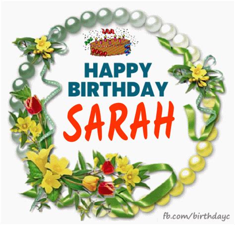 Happy Birthday Sarah  Birthday Greeting Birthdaykim