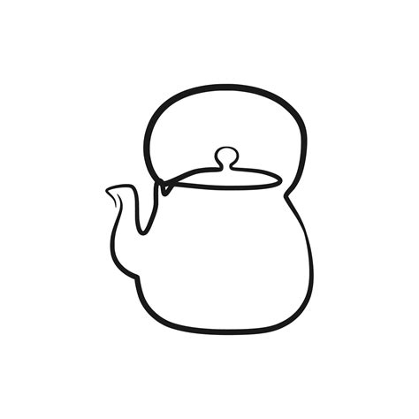 Continuous line drawing tea pot. Teapot in continuous line art drawing ...