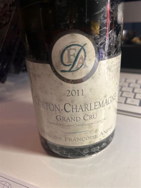 2012 Domaine Françoise André Corton Charlemagne France Burgundy Côte