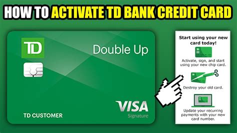 How To Activate Td Bank Credit Card Youtube