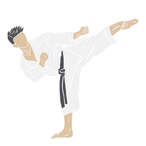 Illustration Of Karate 18870856 Png