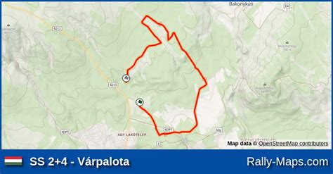 SS 2 4 Várpalota stage map Veszprém Rallye 2022 ORB Rally