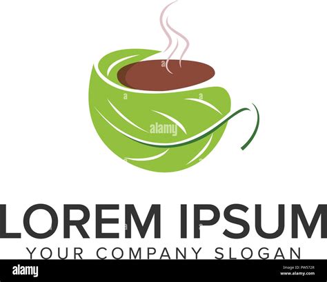 Green Coffee Logo Design Concept Template Stock Vector Image And Art Alamy