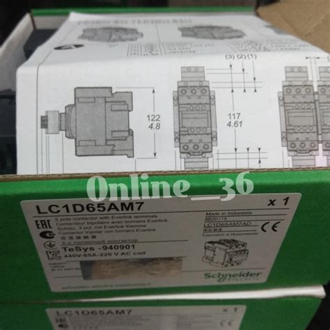 Jual Kontactor Contactor Lc D M Koil V Schneider Original Shopee