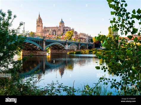 Puente Nuevo O Puente De Enrique Estevan Y Catedral De Salamanca