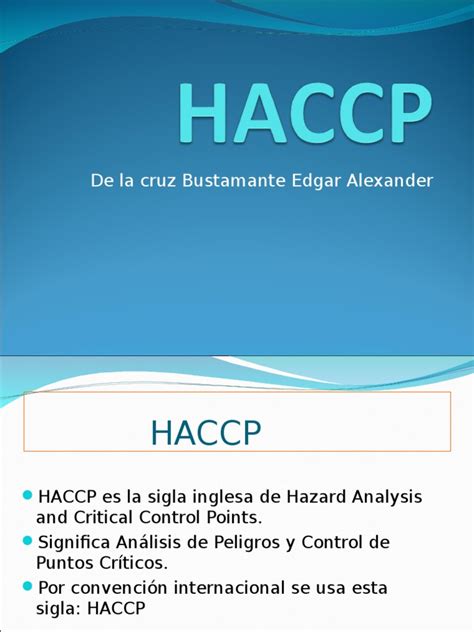 PDF Haccp Y Poes DOKUMEN TIPS