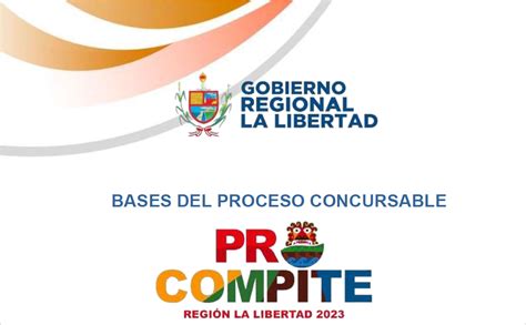 Bases Del Proceso Concursable Procompite Campa As Gobierno