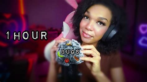 ASMR 1 HOUR Slow Bug Searching Inaudible Mouth Sounds Plucking