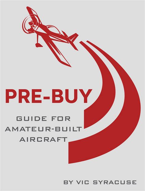 Pre Buy Guide For Amateur Built Aircraft