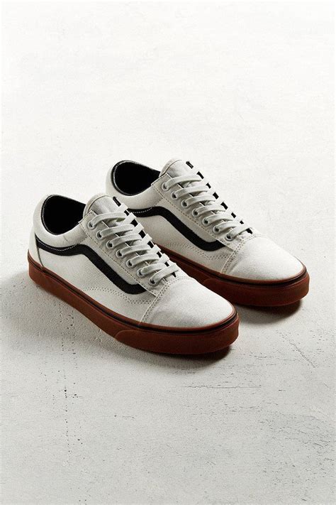 Vans Canvas Old Skool Gum Sole Sneaker In White For Men Lyst