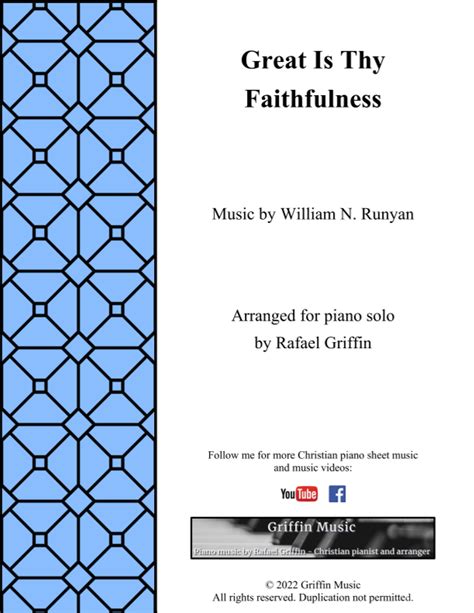 Great Is Thy Faithfulness Arr Rafael Griffin By Rafael Griffin Sheet