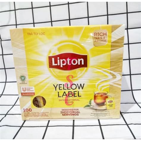 Jual Lipton Yellow Label International Blend 100 Tea Bag Teh Lipton