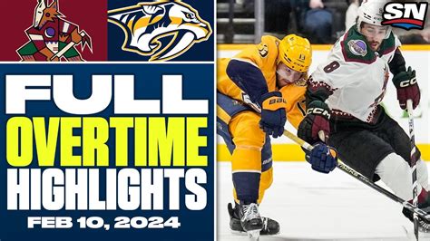 Arizona Coyotes At Nashville Predators Full Overtime Highlights