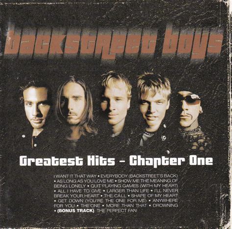 Backstreet Boys – Greatest Hits - Chapter One (2001, CD) - Discogs