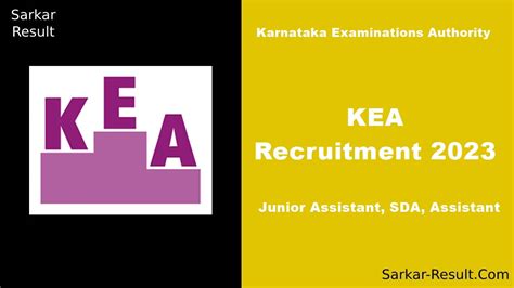 KEA Recruitment 2023 Apply Online For 670 Junior Assistant SDA