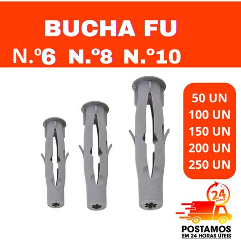 Bucha Plastica Para Tijolo Oco Bucha Fu N N N Kit At