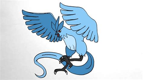 How To Draw ARTICUNO POKEMON CHARACTER YouTube