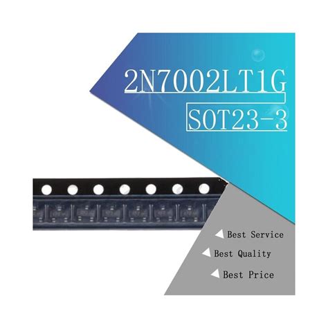 100 DB 2N7002LT1G 2N7002 SOT23 3 MOSFET N CSATORNA 60V 115mA Új eredeti