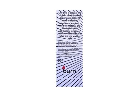 Burn Disposable Vapes Gods Gift Indica Gram Good Giggles Delivery