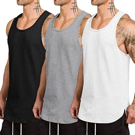 COOFANDY Men S 3 Pack Quick Dry Workout Tank Top Sleeveless Gym Shirts