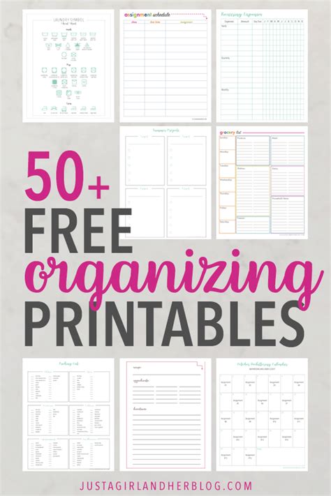 Free Printable Library 50 Free Printables To Organize Your Life Hot