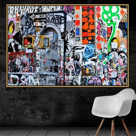 Abstract Urban Street Art Graffiti Wall Art Poster Wall Photo Pictures