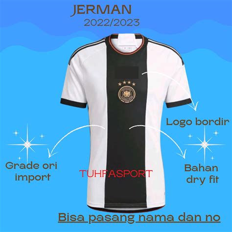 Jual Jersey Jerman Home Away Baju Bola Timnas Germany Kaos Piala Dunia