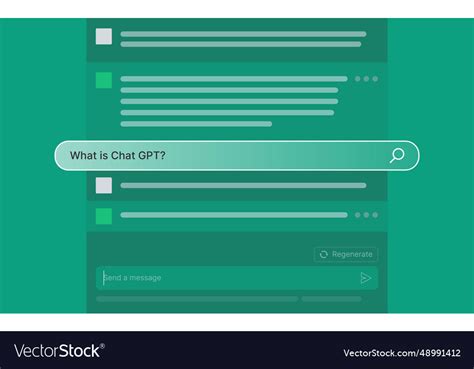 Chatgpt template chat gpt Royalty Free Vector Image