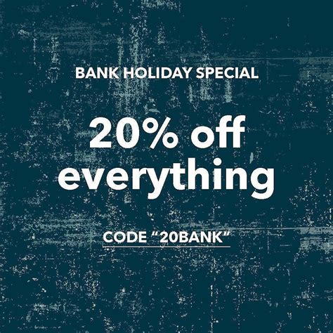 August Bank Holiday Sale: 20% Off Everything!