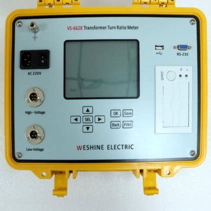 China Supplier VS 6628 Hand Held Turn Ratio Tester 3 Phase Transformer