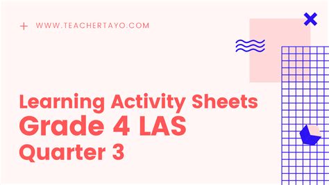 Grade Learning Activity Sheets Quarter Las Compilation Teacher Tayo