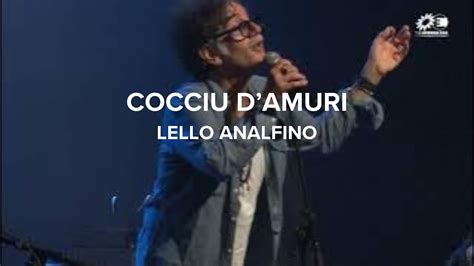 Lello Analfino Cocciu Damuri Tinturia Live In Bruxelles Youtube