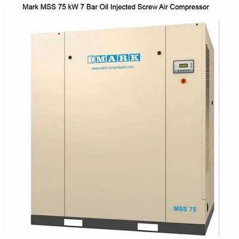 Mark Mss Kw Bar Oil Injected Screw Air Compressor At Rs