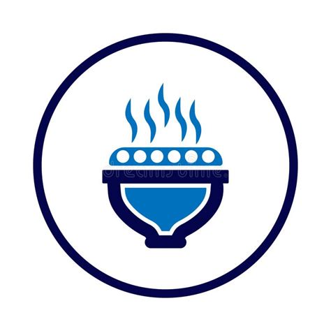 Bowl Food Plate Food Bowl Hot Plate With Food Icon Stock Vector Illustration Of Sign