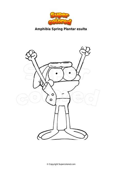 Dibujo Para Colorear Amphibia Spring Plantar Esulta Supercolored