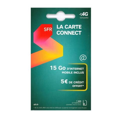 Déstockage Kit SIM SFR La Carte Connect en soldes