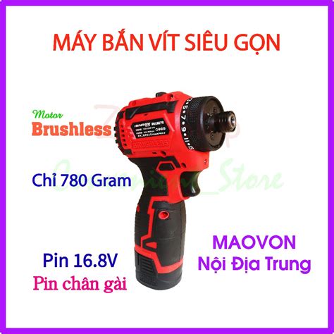 Máy bắn vít nội địa Trung siêu gọn_không chổi than_thương hiệu Maovon ...