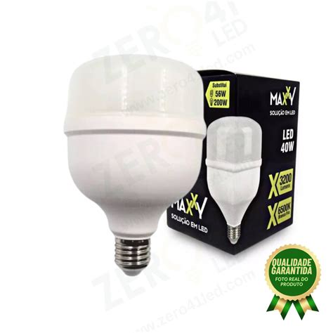 LAMPADA BULBO 40W SUPERLED E27 6500K BIVOLT Zero 41 Led