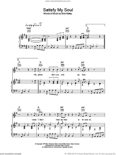 Satisfy My Soul Sheet Music For Voice Piano Or Guitar V2